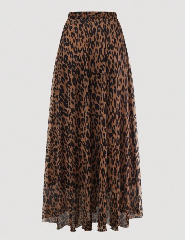 Fustă maxi Shein Curve+, mix culori