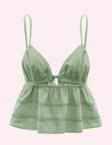 Top Shein, verde