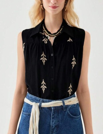 Cămașă cu m&acirc;necă scurtă Shein, mix culori