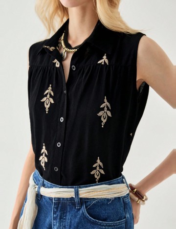 Cămașă cu m&acirc;necă scurtă Shein, mix culori