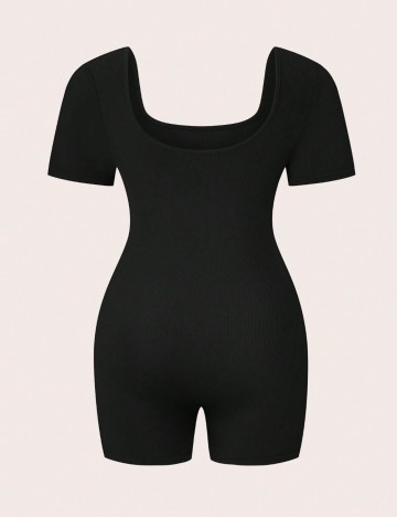 Salopetă scurtă Shein Curve+, negru