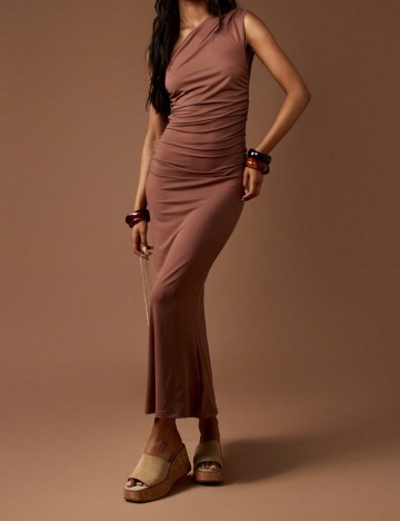 Rochie maxi Shein Missguided, maro
