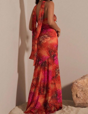 Rochie maxi Shein, mix culori