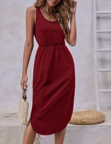 Rochie midi Shein, vișiniu