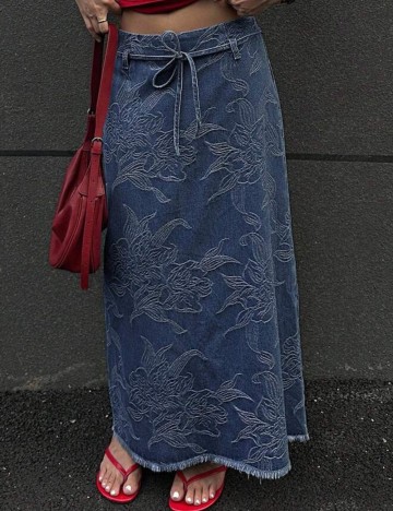 Fustă de blugi Shein, albastru