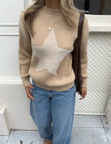 Pulover Shein, bej