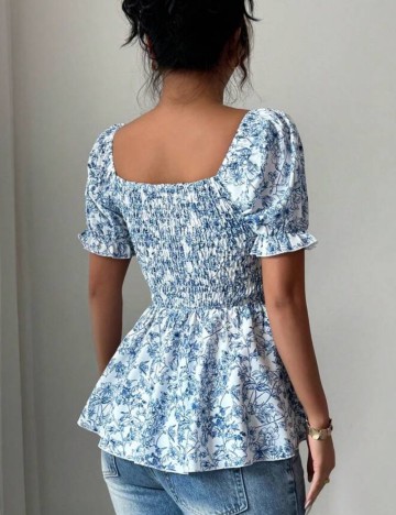 Cămașă cu m&acirc;necă scurtă Shein, mix culori