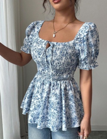 Cămașă cu m&acirc;necă scurtă Shein, mix culori