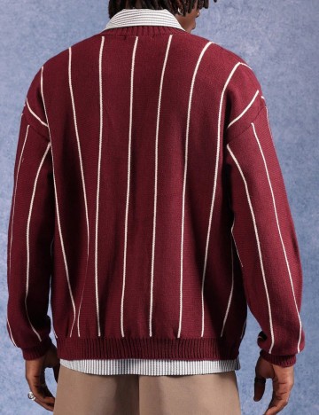 Cardigan Shein SUMWON, vișiniu