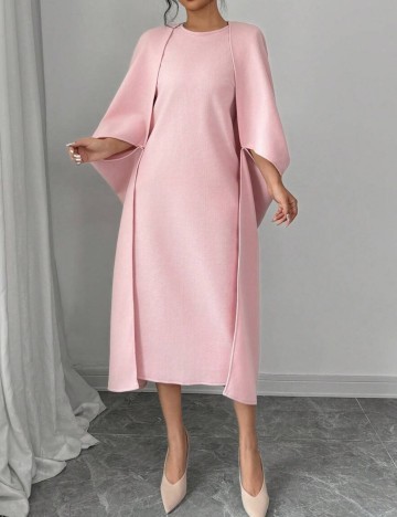 Set Rochie și Cardigan Shein, roz