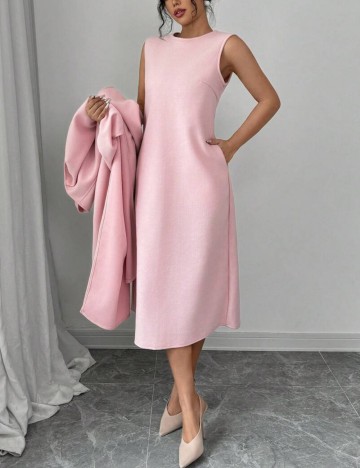 Set Rochie și Cardigan Shein, roz