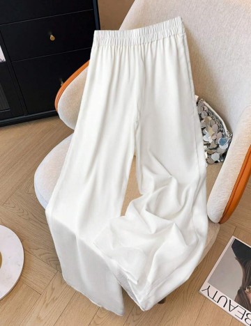 Pantaloni Shein, alb