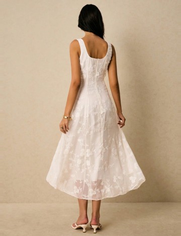 Rochie midi Shein, crem