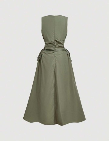 Rochie midi Shein Curve+, verde