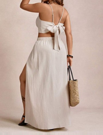 Compleu Shein Curve+, bej