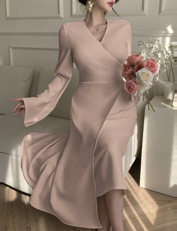 Rochie midi Shein DAZY, roz