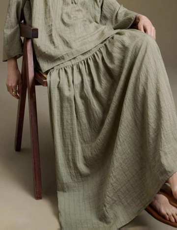 Fustă maxi Shein, verde