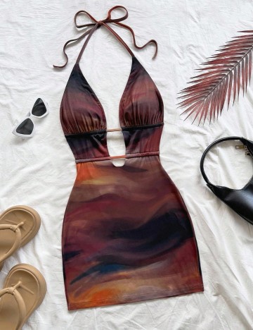 Rochie mini Shein, mix culori