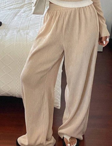 Pantaloni Shein DAZY, bej