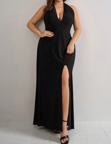 Rochie maxi Shein Curve+, negru
