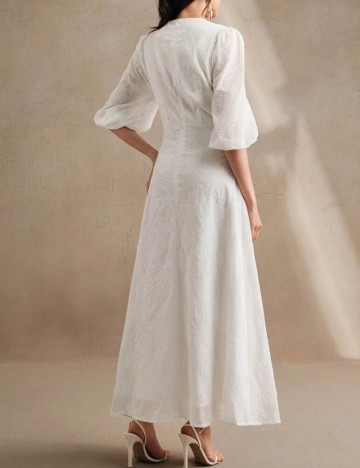 Rochie maxi Shein Anewsta, alb