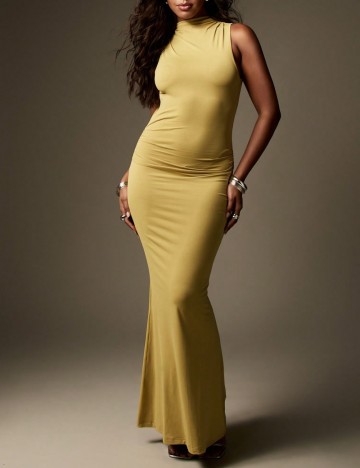 Rochie maxi Shein Missguided, verde