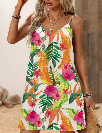 Rochie mini Shein Curve+, mix culori