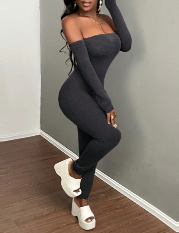 Salopetă lungă Shein, gri