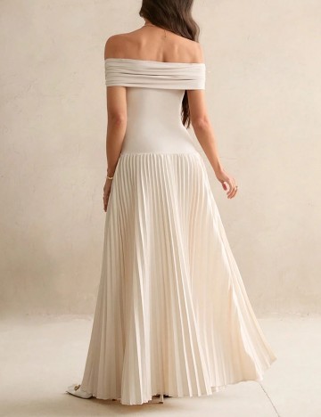 Rochie maxi Shein, crem