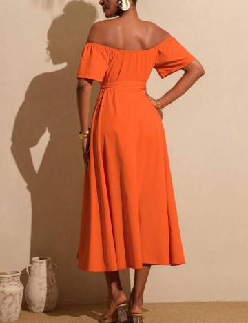 Rochie midi Shein, portocaliu