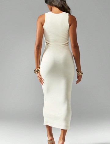 Rochie maxi Shein Missguided, bej