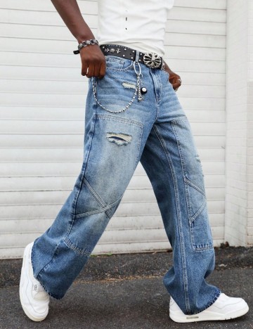 Jeans Shein, albastru