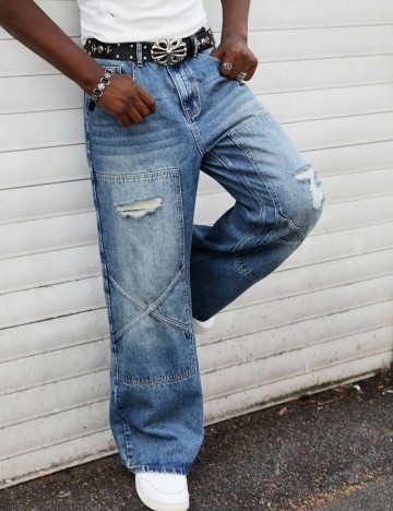 Jeans Shein, albastru