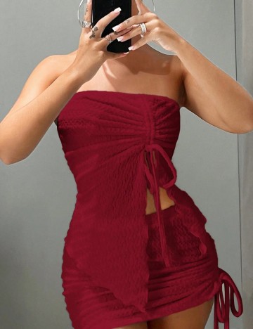 Compleu Shein, vișiniu