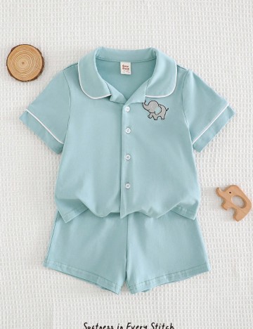 Compleu pijamale Shein, verde