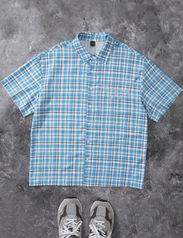 Cămașă cu m&acirc;necă scurtă Shein, mix culori