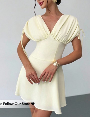 Rochie mini Shein, galben