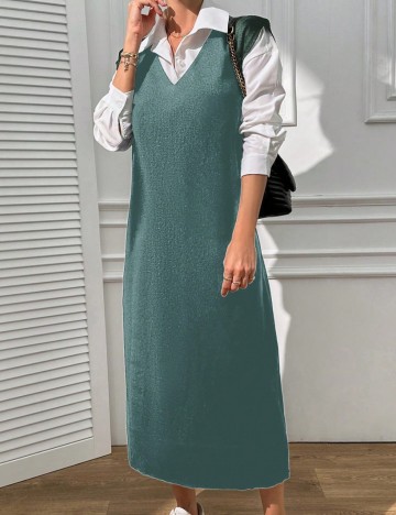 Rochie midi Shein, verde