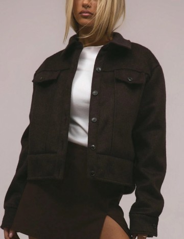 Jachetă Shein MUSERA, maro