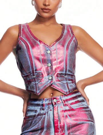 Top Shein, mix culori