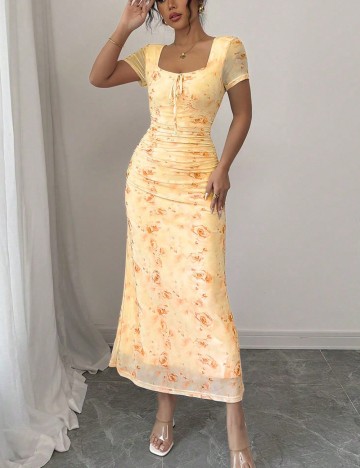 Rochie maxi Shein, galben