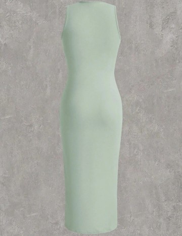 Rochie midi Shein Curve+, menta
