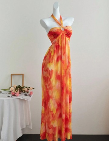 Rochie maxi Shein, mix culori