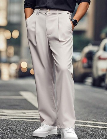 Pantaloni Shein MANFINITY, bej