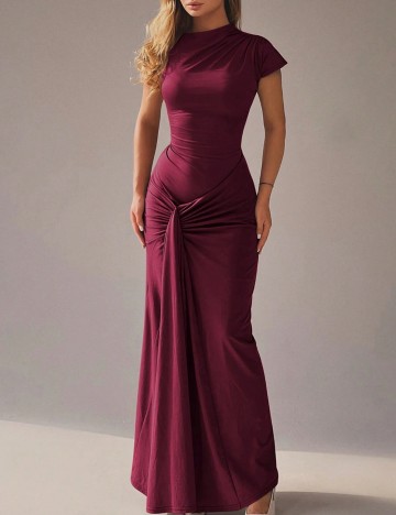 Rochie maxi Shein, vișiniu