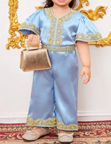 Salopetă lungă Shein, albastru