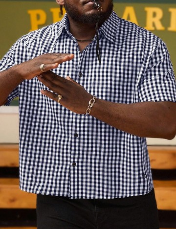 Cămașă cu m&acirc;necă scurtă Shein MANFINITY, mix culori