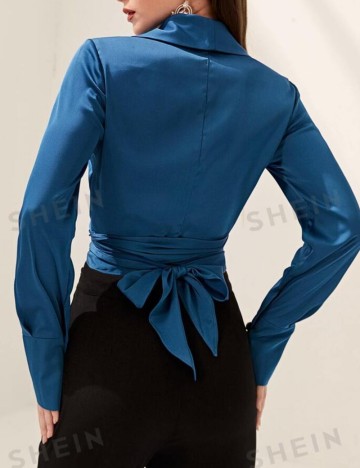 Cămașă Shein, albastru