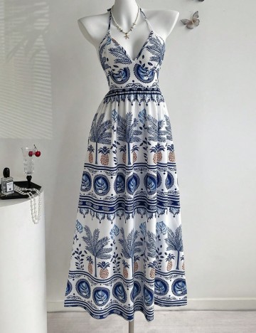 Rochie maxi Shein, mix culori