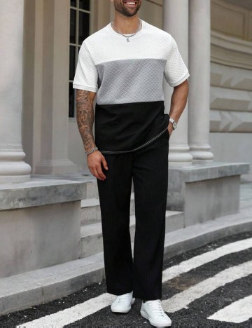 Tricou Shein MANFINITY, mix culori